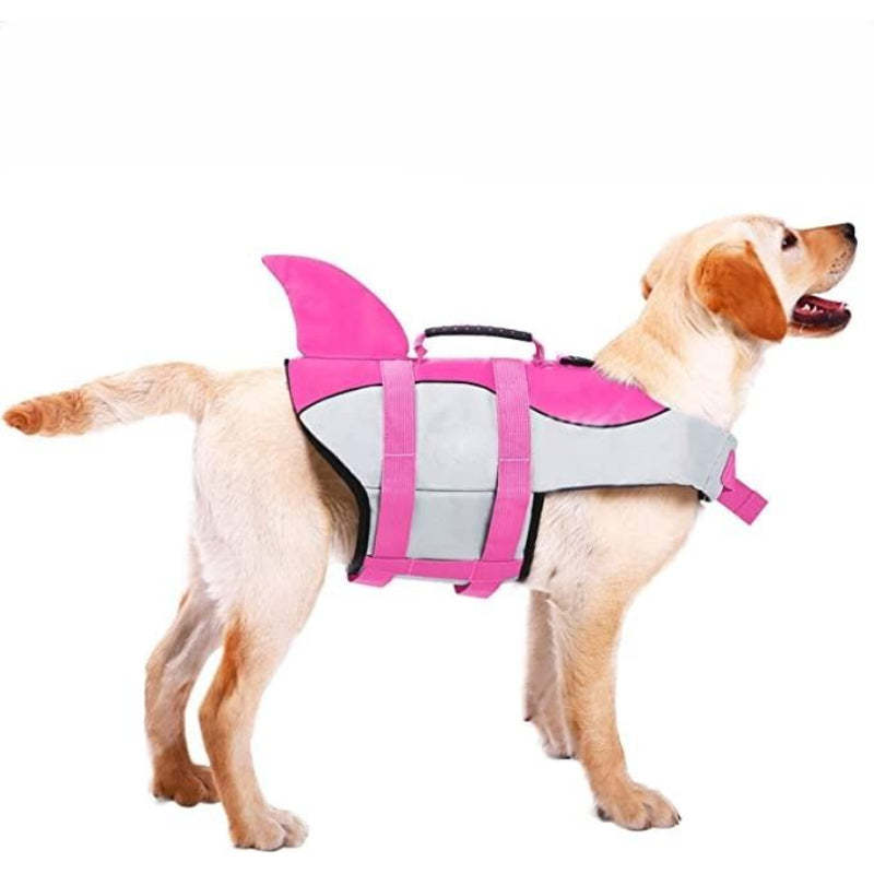 Dog Life Jacket Swimsuit For Pool Floatation Vest For Dogs-Paw Print Pad