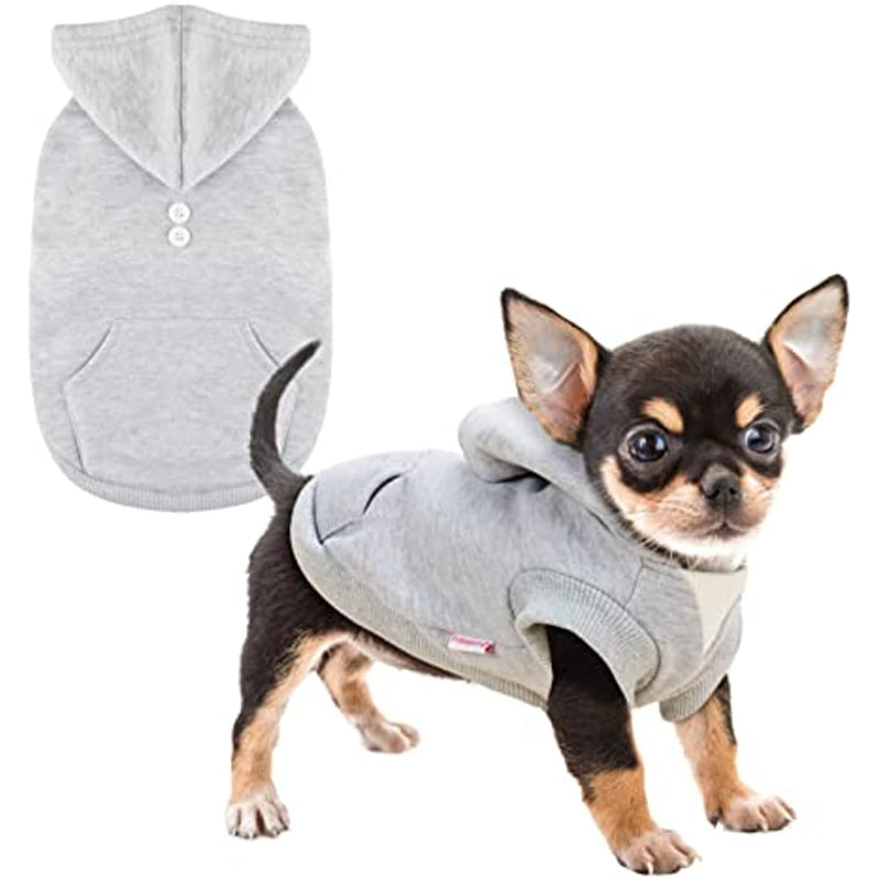 Clothes For Small Dogs With Teacup Yorkie Puppy Coat-Paw Print Pad