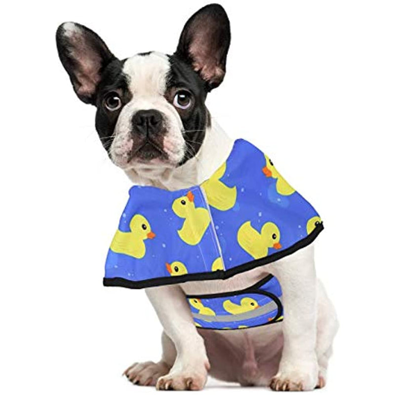 Dog Raincoat Hooded Slicker Poncho For Dogs and Puppies-Paw Print Pad