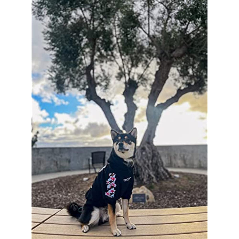 Woof Dog, Designer Dog Hoodies For Small Medium Large Breeds-Paw Print Pad