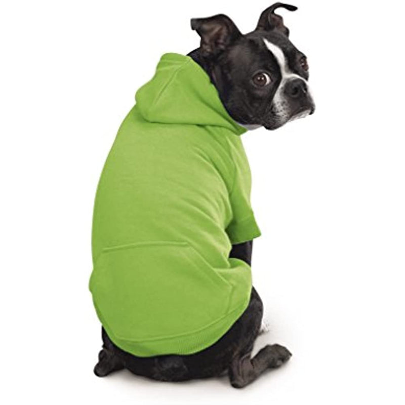 Green Basic Hoodie For Dogs-Paw Print Pad