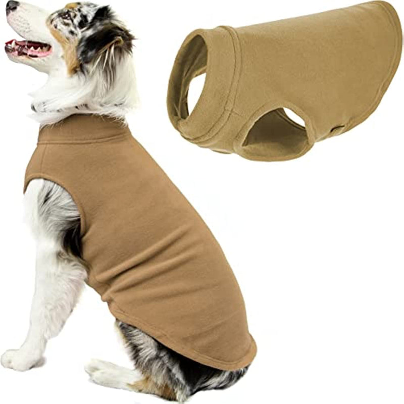 Dog Fleece Vest Jacket Winter Clothes-Paw Print Pad