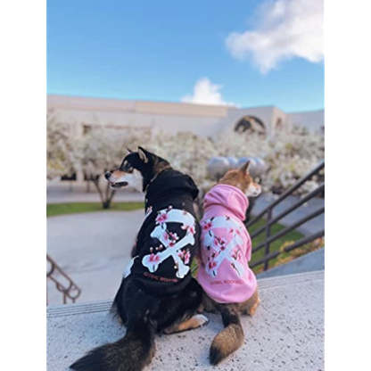 Woof Dog, Designer Dog Hoodies For Small Medium Large Breeds-Paw Print Pad