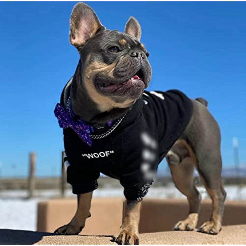 Stylish Dog Hoodie Dog Clothes Streetwear Cotton Sweatshirt Fashion Outfit For Dogs Cats Puppy-Paw Print Pad