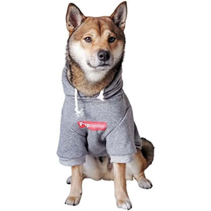 Dog Hoodie Pet Clothing, Cats Hoodies, Stylish Streetwear Gray Dog Sweatshirt Tracksuits, Dog Outfit For Dog Cat Puppy-Paw Print Pad