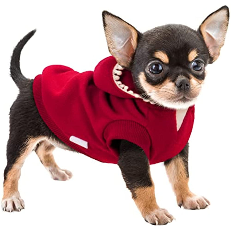 Clothes For Small Dogs With Teacup Yorkie Puppy Coat-Paw Print Pad