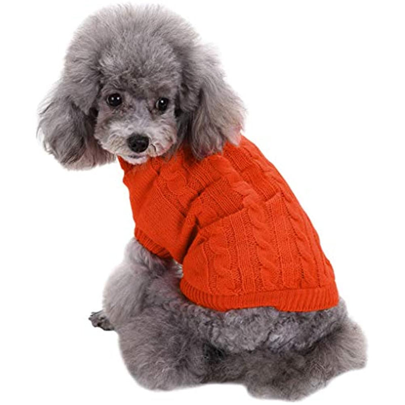 Dog's Warm Sweatshirt Winter Clothes-Paw Print Pad