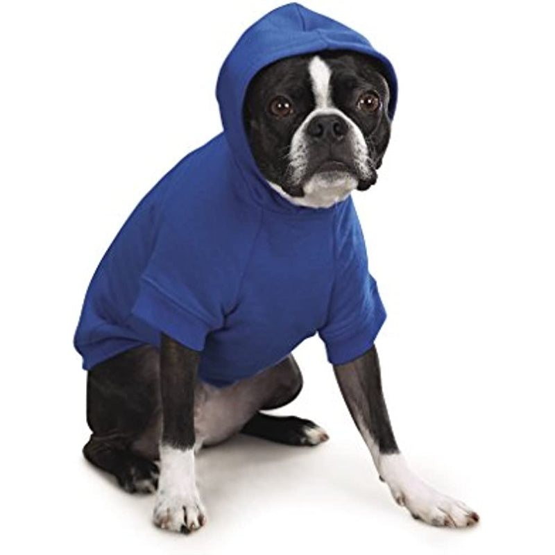 Blue Basic Hoodie For Dog-Paw Print Pad