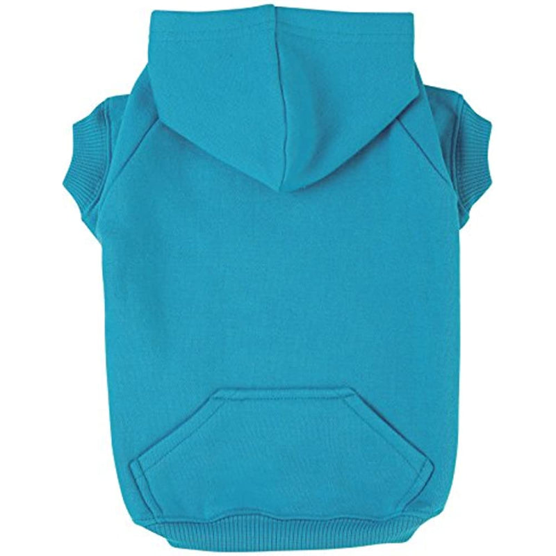 Blue Basic Hoodie For Dogs-Paw Print Pad