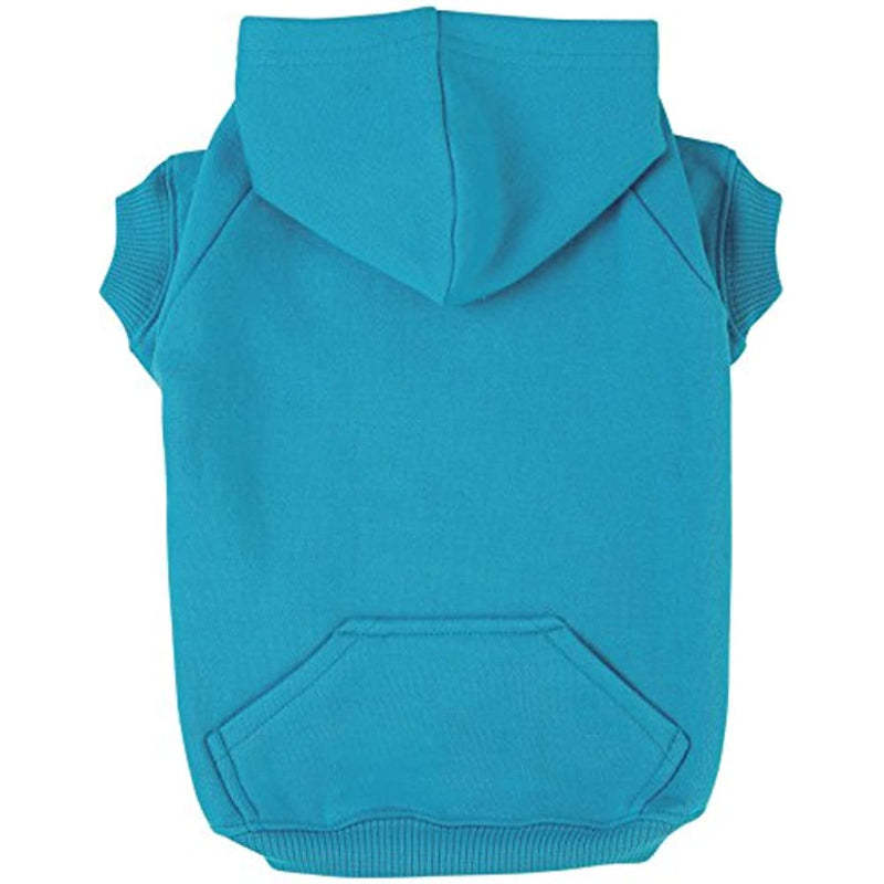 Blue Basic Hoodie For Dogs-Paw Print Pad