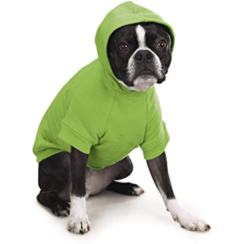 Green Basic Hoodie For Dogs-Paw Print Pad