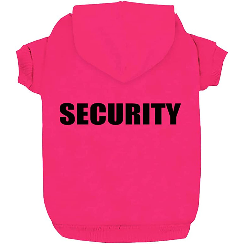 Security Dog Hoodies Dog Clothes Apparel Winter Sweatshirt Warm Sweater Cotton Jacket Coat Hoodie For Small Dog Medium Large Dog Cat-Paw Print Pad