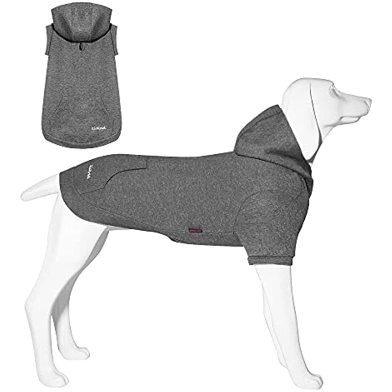 Basic Dog Hoodie Sweatshirts, Pet Clothes Hoodies Sweater With Hat & Leash Hole, Soft Cotton Outfit Coat For Small Medium Large Dogs-Paw Print Pad