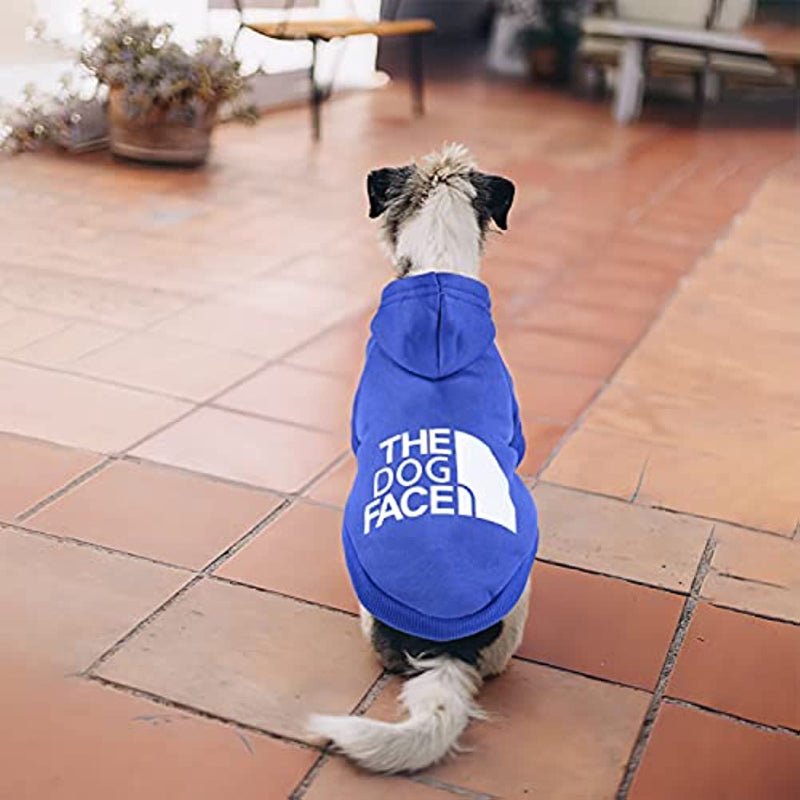 Dog Sweatshirt Hoodie 2 Pack Pet Puppy Sweaters For Small Dogs Girl Boy Chihuahua Doggie Clothes Outfit Apparel Cats Clothing Coats-Paw Print Pad