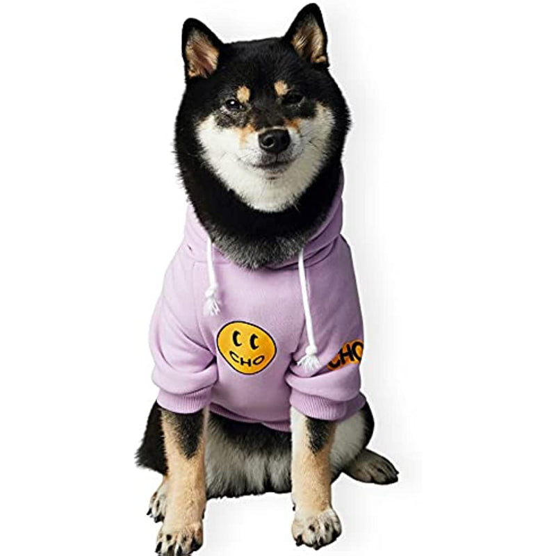 Smiley Dog Hoodie Dog Clothes Smiley Face Sweater Cotton Sweatshirt Fashion Outfit For Dogs Cats Puppy-Paw Print Pad