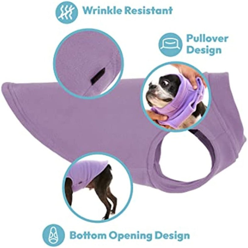 Dog Fleece Vest Jacket Winter Clothes-Paw Print Pad