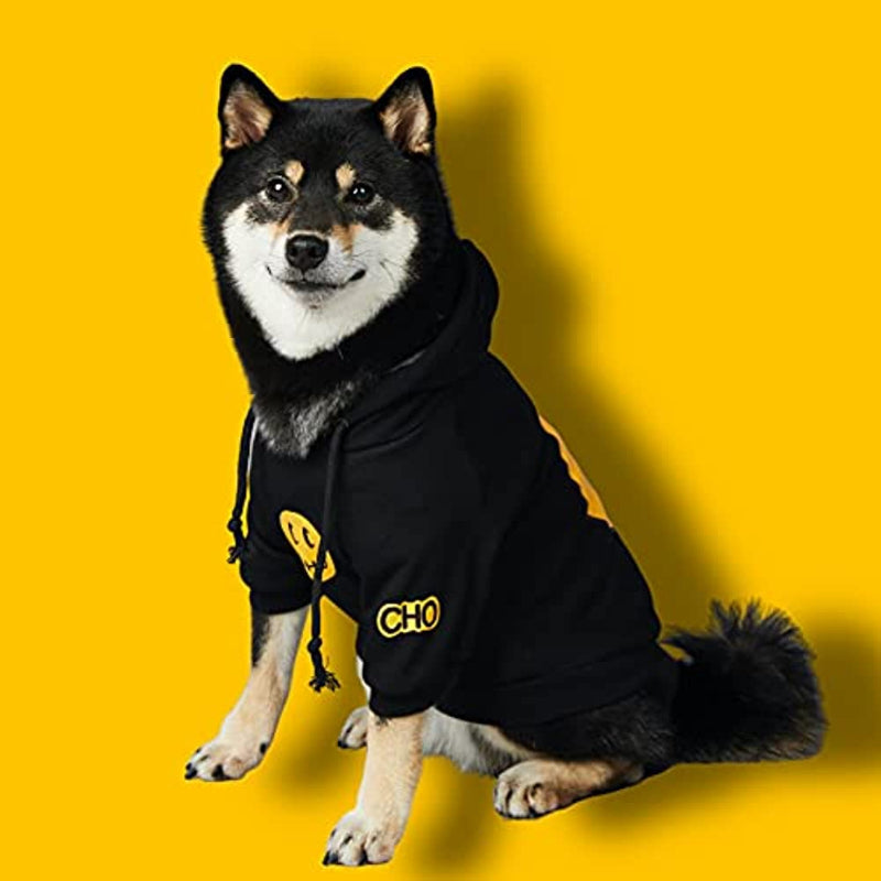 Dog Hoodie Pet Clothing, Cats Hoodies, Stylish Streetwear Black Dog Sweatshirt Tracksuits, Dog Outfit For Dog Cat Puppy-Paw Print Pad