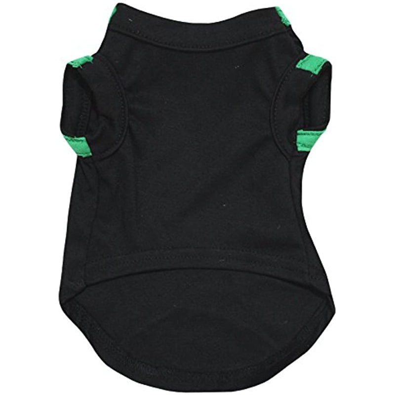 Green Sequins Clover Puppy Dog Shirt-Paw Print Pad