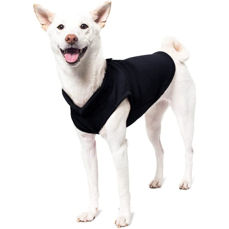 Fleece Vest Dog Sweater Warm Pullover Fleece Dog Jacket-Paw Print Pad