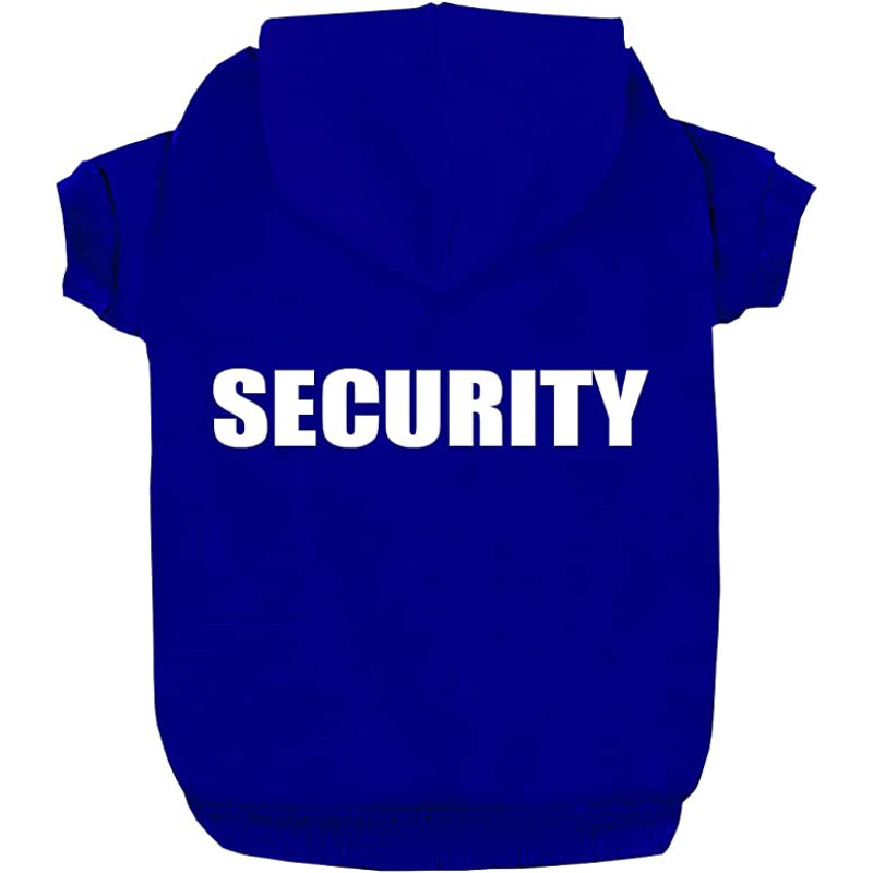 Security Dog Hoodies Dog Clothes Apparel Winter Sweatshirt Warm Sweater Cotton Jacket Coat Hoodie For Small Dog Medium Large Dog Cat-Paw Print Pad