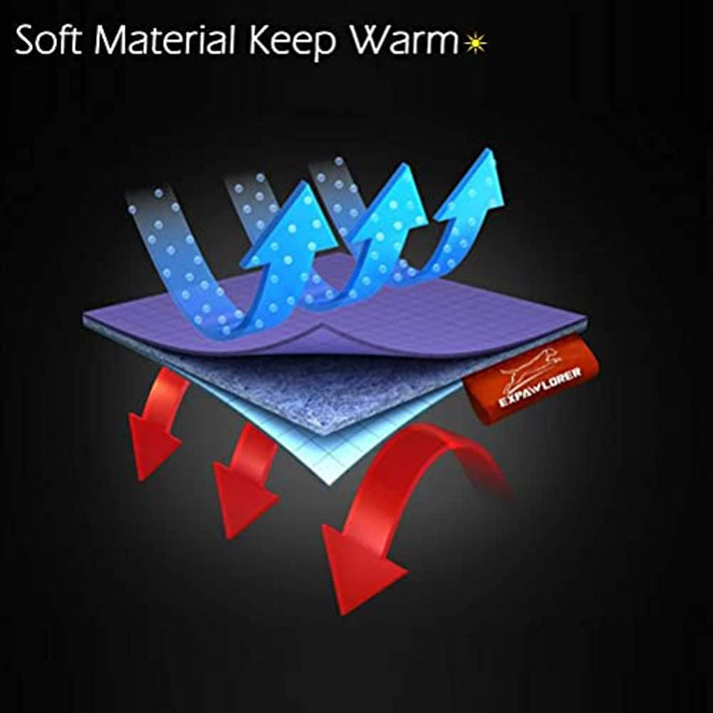 Pet Dog Clothes With Pocket, Polar Fleece Dog Hoodie Fall-Paw Print Pad