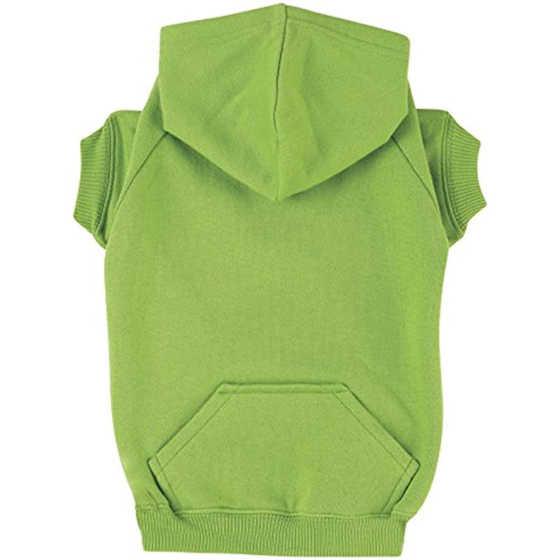Green Basic Hoodie For Dogs-Paw Print Pad