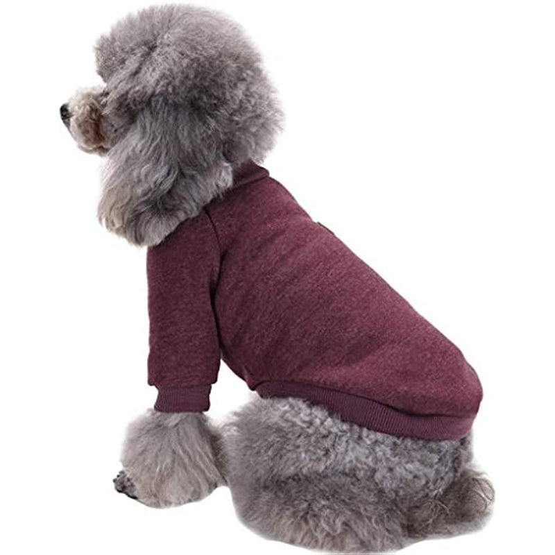 Warm Winter Puppy Pet Coat Soft Sweater Clothing-Paw Print Pad