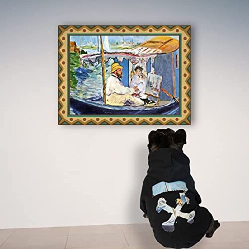 Woof Dog Hoodie, Designer Dog Hoodies-Paw Print Pad