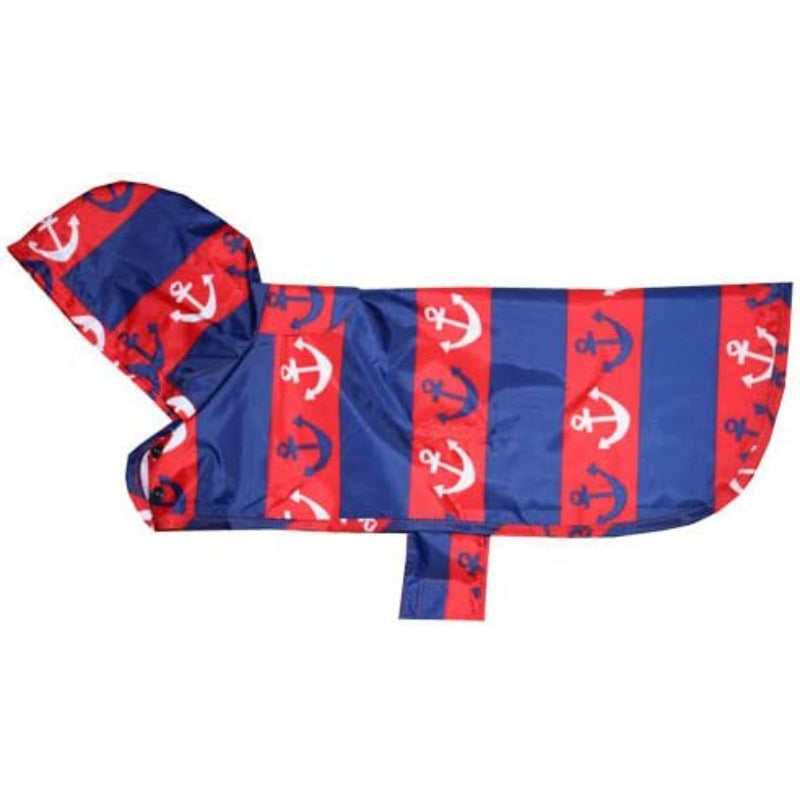 Pets Packable Dog Rain Poncho-Paw Print Pad