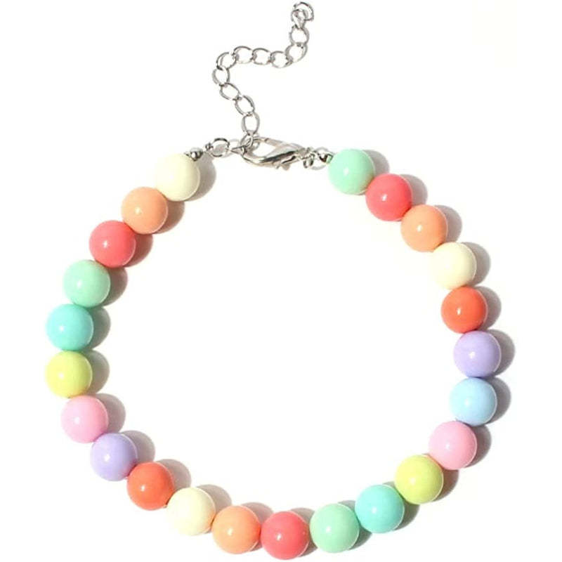 Gold Link Chain Punk Pearl Necklace For Dogs-Paw Print Pad