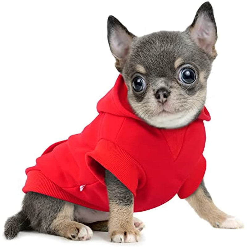 Clothes For Small Dogs With Teacup Yorkie Puppy Coat-Paw Print Pad