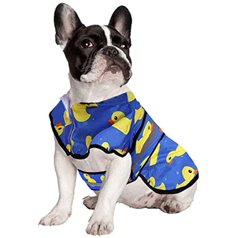 Dog Raincoat Hooded Slicker Poncho For Dogs and Puppies-Paw Print Pad