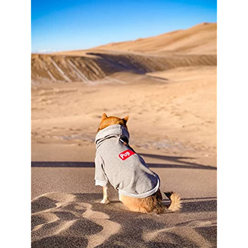Dog Hoodie Pet Clothing, Cats Hoodies, Stylish Streetwear Gray Dog Sweatshirt Tracksuits, Dog Outfit For Dog Cat Puppy-Paw Print Pad