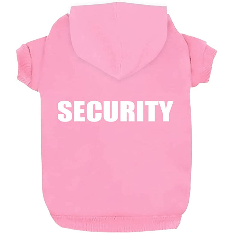 Security Dog Hoodies Dog Clothes Apparel Winter Sweatshirt Warm Sweater Cotton Jacket Coat Hoodie For Small Dog Medium Large Dog Cat-Paw Print Pad