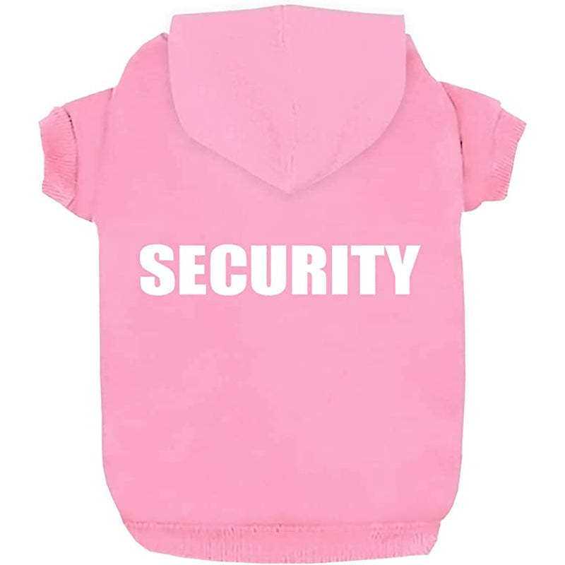 Security Dog Hoodies Dog Clothes Apparel Winter Sweatshirt Warm Sweater Cotton Jacket Coat Hoodie For Small Dog Medium Large Dog Cat-Paw Print Pad