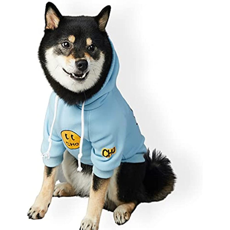 Dog Hoodie Clothing, Cats Hoodies, Stylish Streetwear Blue Dog Sweatshirt Tracksuits, Dog Outfit For Dog Cat Puppy-Paw Print Pad