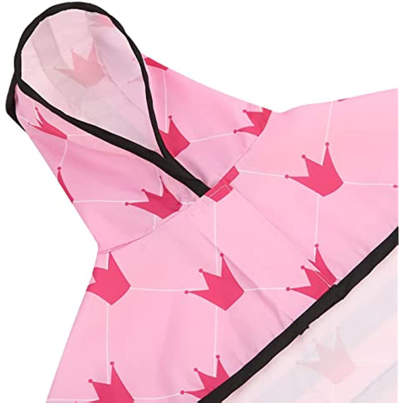 Raincoat Hooded Slicker Poncho For Dogs And Puppies-Paw Print Pad