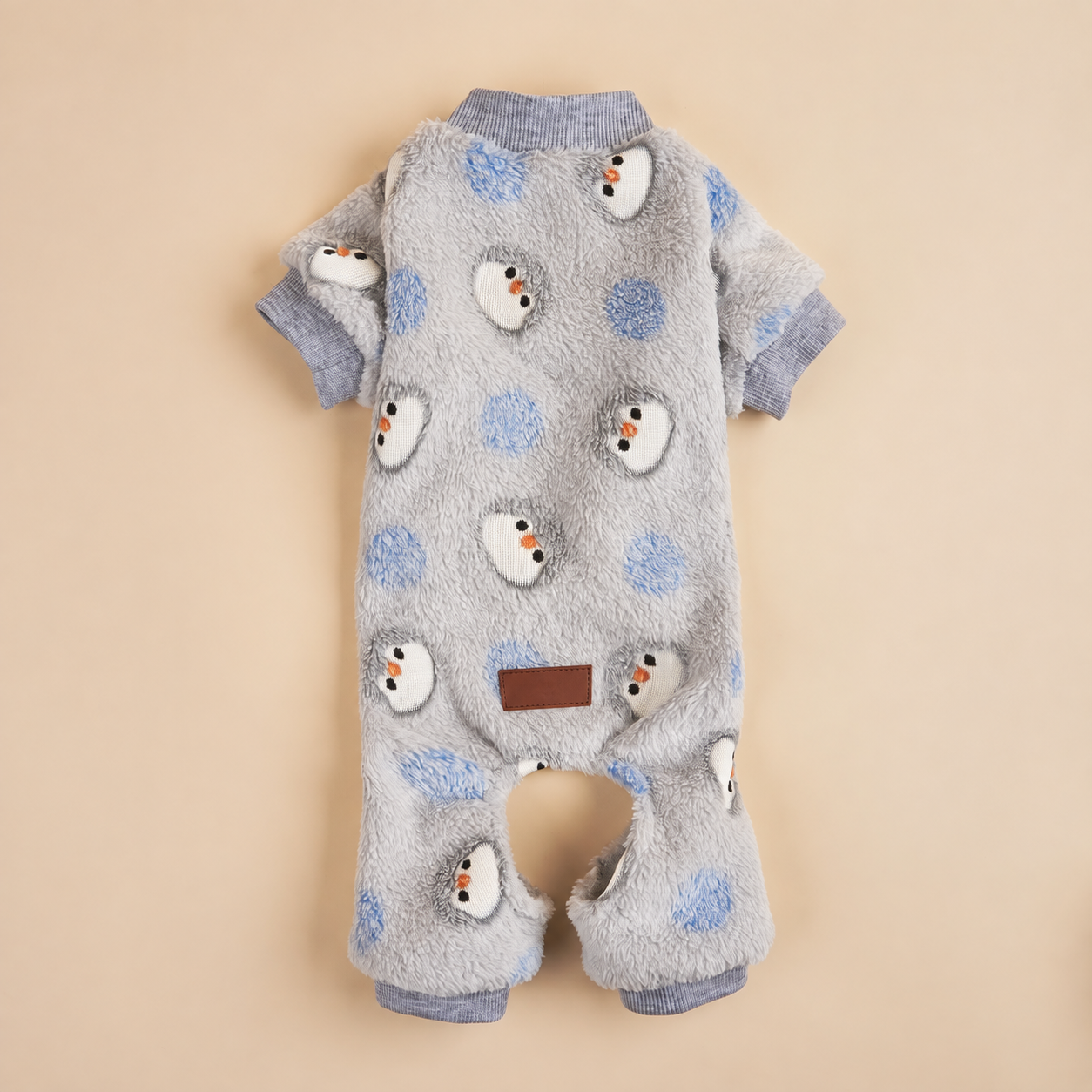 Cartoon Animal Print Dog Jumpsuit For Autumn Winter Pet Wear