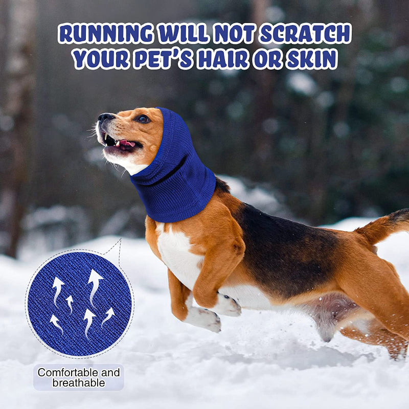 4 Pieces For Pet Dog Ear Scarf For Calming Pet-Paw Print Pad