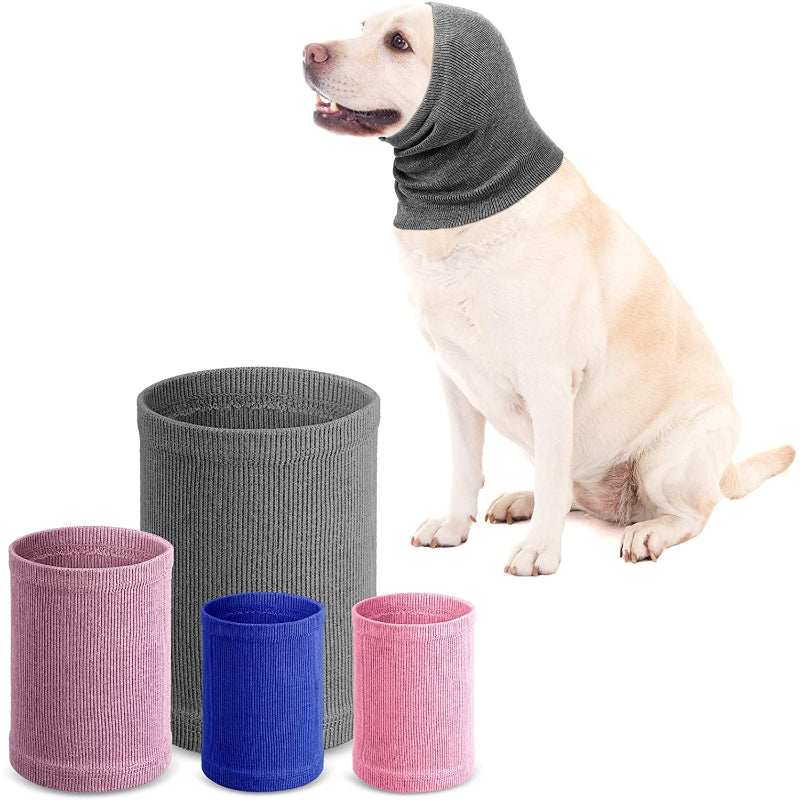 4 Pieces For Pet Dog Ear Scarf For Calming Pet-Paw Print Pad