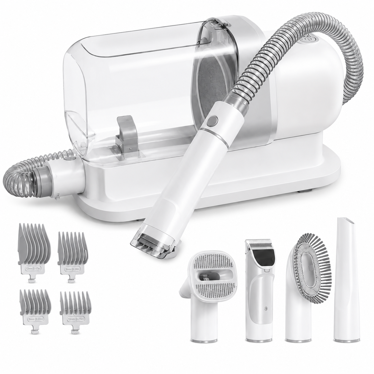 Multi Suction 2.3L Shedding Pet Grooming Kit