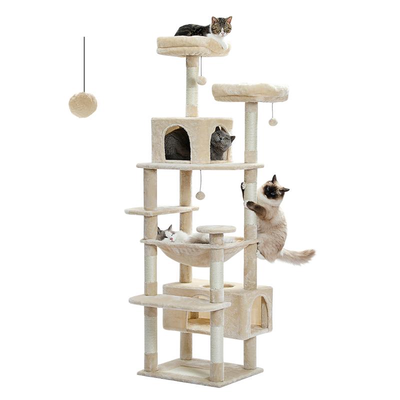 72 Inch Flower Cactus Cat Tree Tower