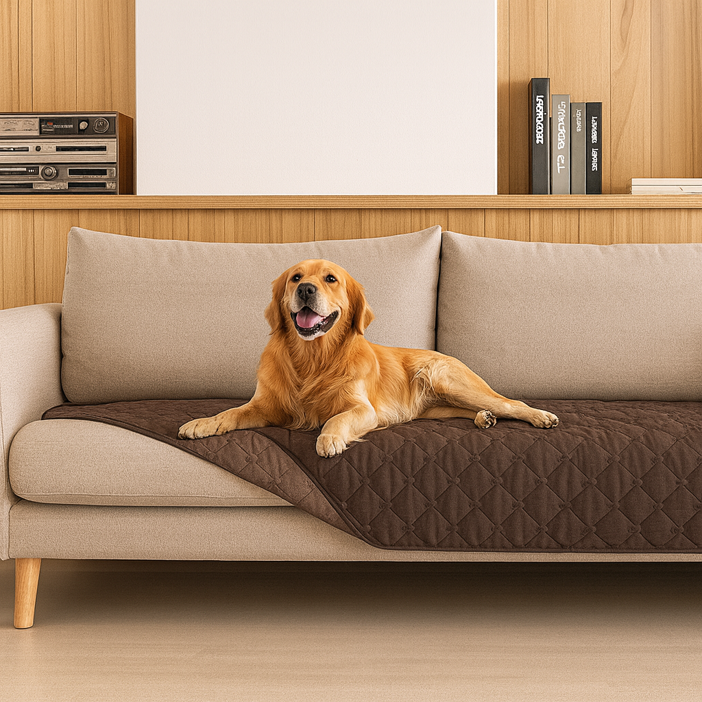 100% Double Sided Waterproof Dog Blanket Soft Pet Bed Cover