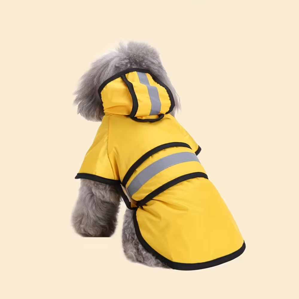 Adjustable Hooded Dog Rainwear Coat