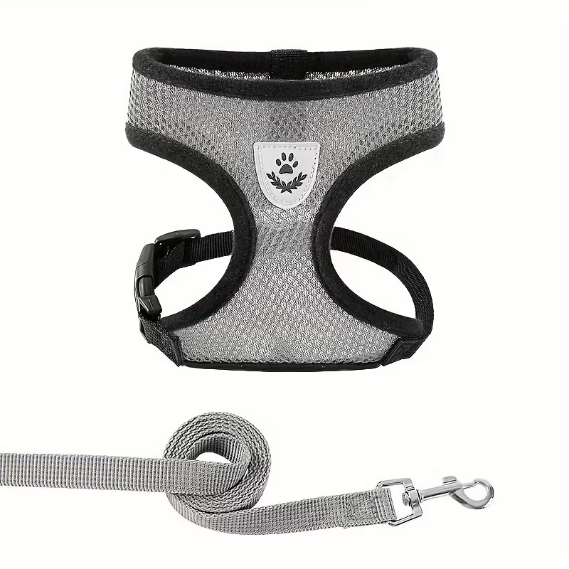 Adjustable Dog Harness With Reflective Leash