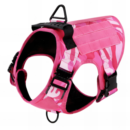 Trendy Dog Harness with Accessories-Paw Print Pad