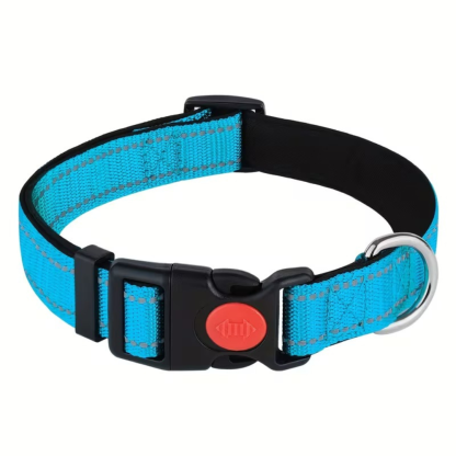 Adjustable Soft Neoprene Padded Breathable Nylon Collar