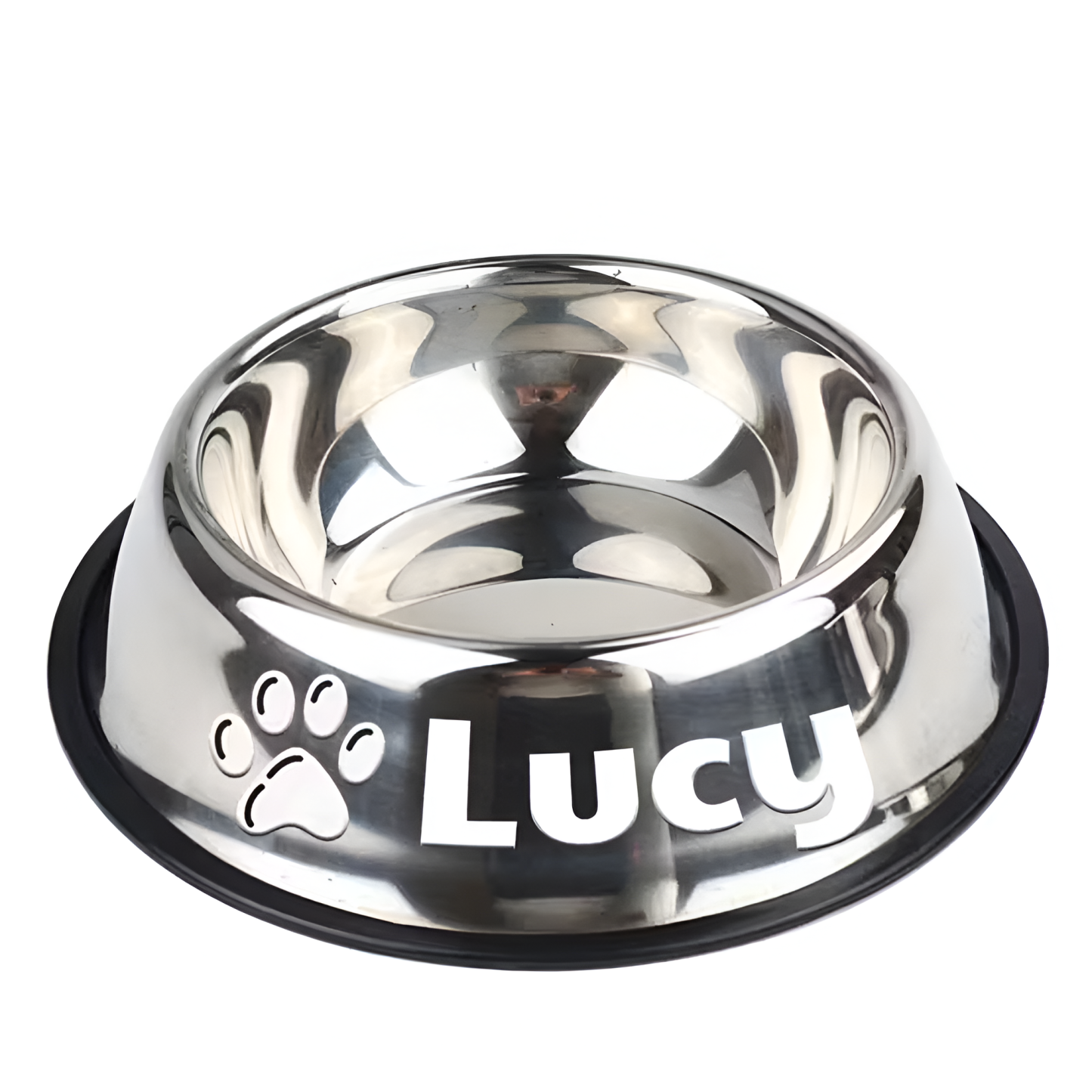 [Copy]Steel Pet Bowl With Custom Name For Cats And Dogs