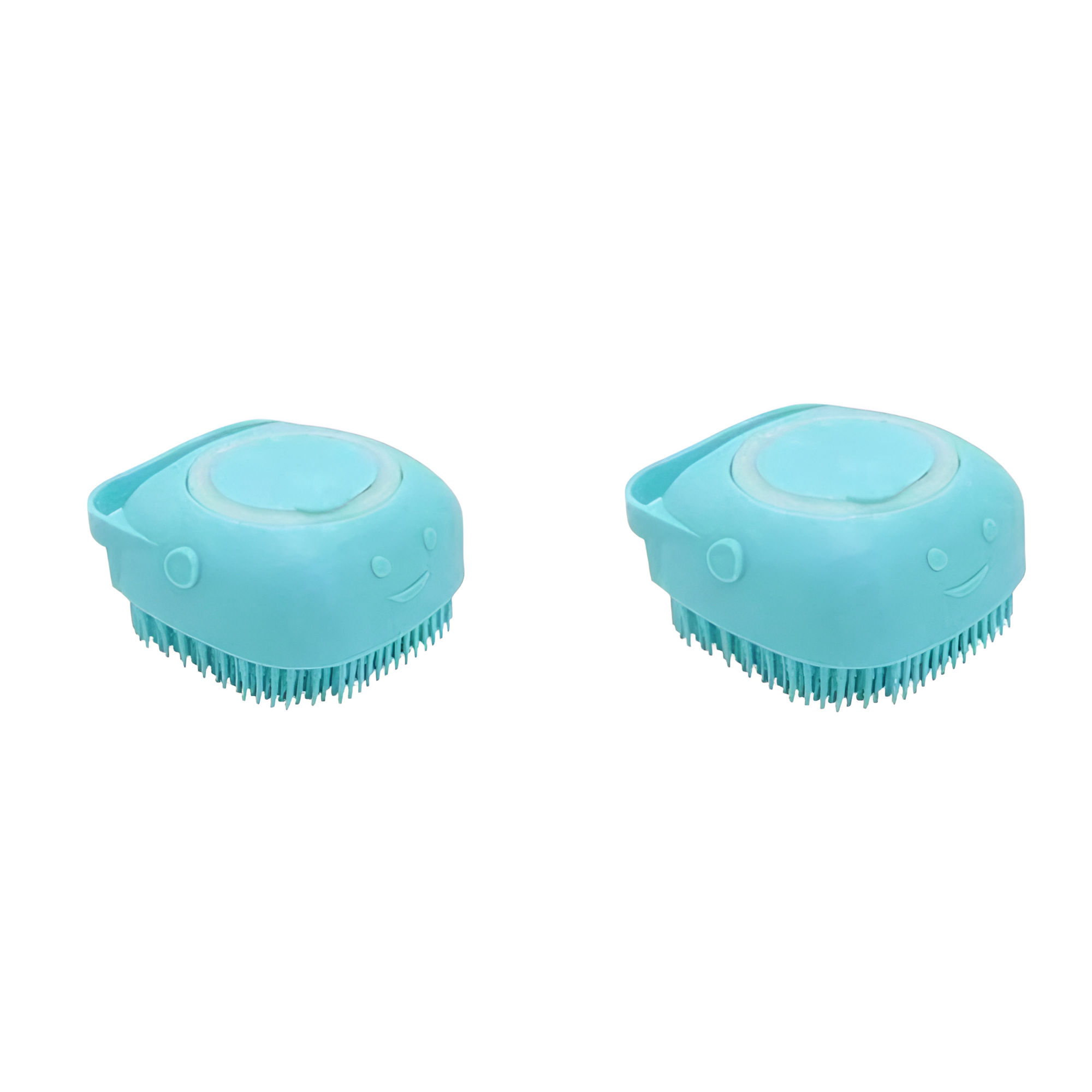 Silicone Massage Pet Bath Brush With Shampoo Storage For Dogs And Cats
