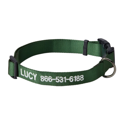 Personalized Side Release Buckle Collar-Paw Print Pad